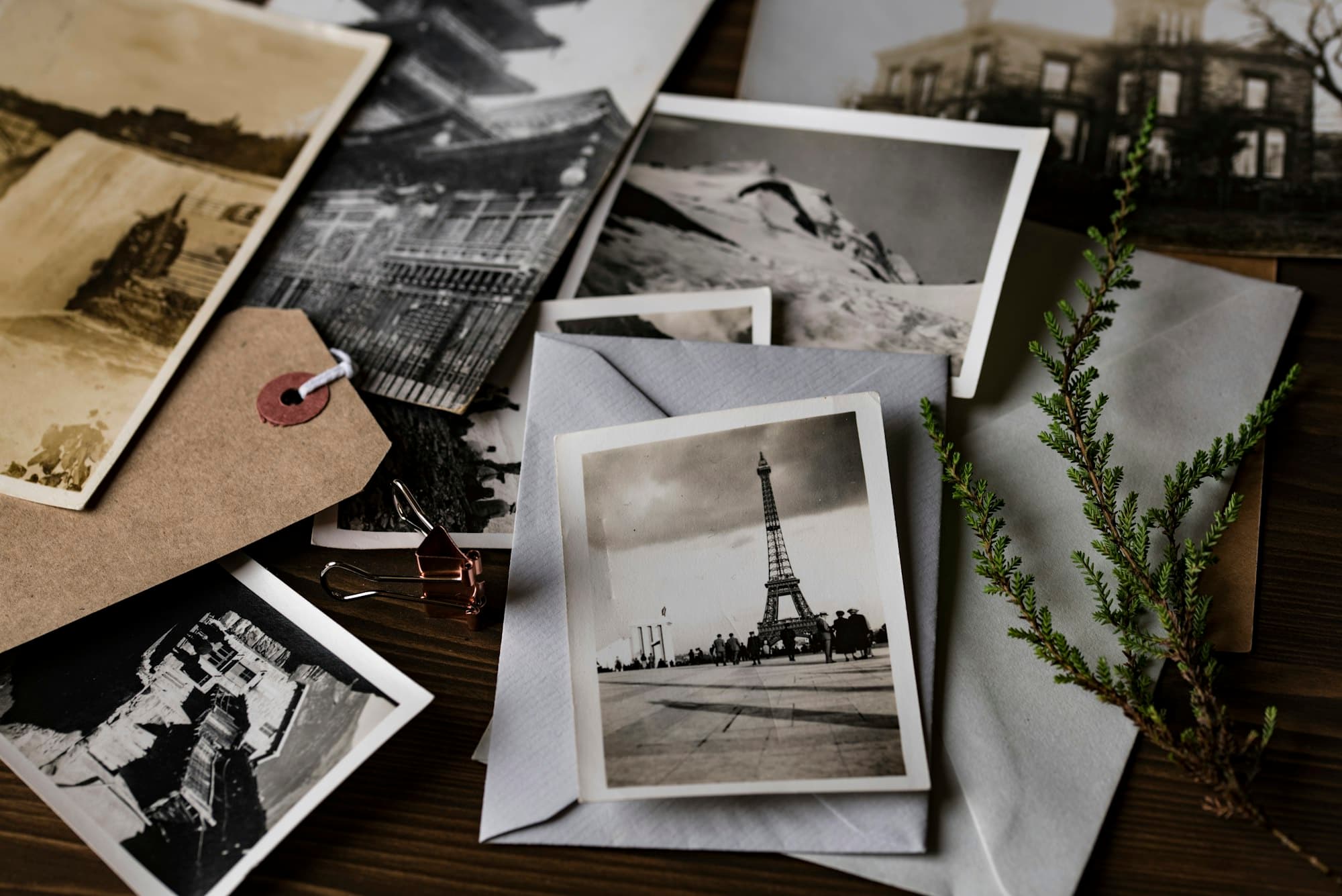 Old family photographs and letters
